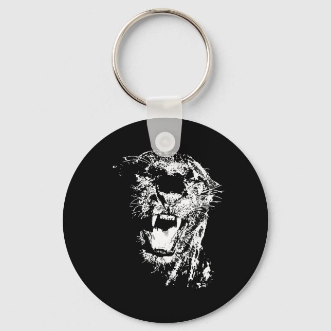 Black Jaguar Nyckelring (Framsida)