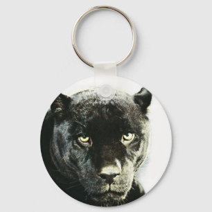 Black Jaguar Panther Nyckelring