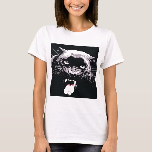Black Jaguar Panther T-shirt (Framsida)