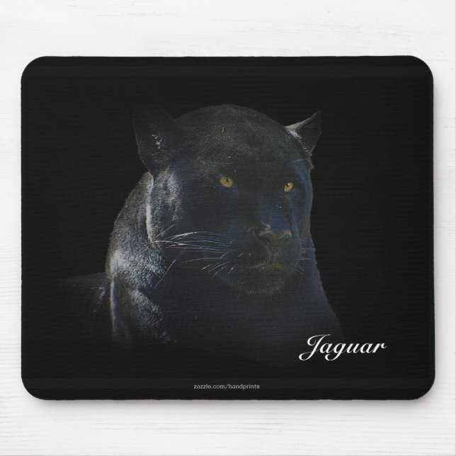 Black Jaguar Vild katt Animal-Älskare Mousepad Musmatta (Framsidan)