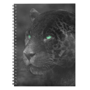Black Jaguars Emerald Gaze Anteckningsbok