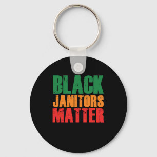 Black Janitor Matter Städning Service Cleaners Jan Nyckelring