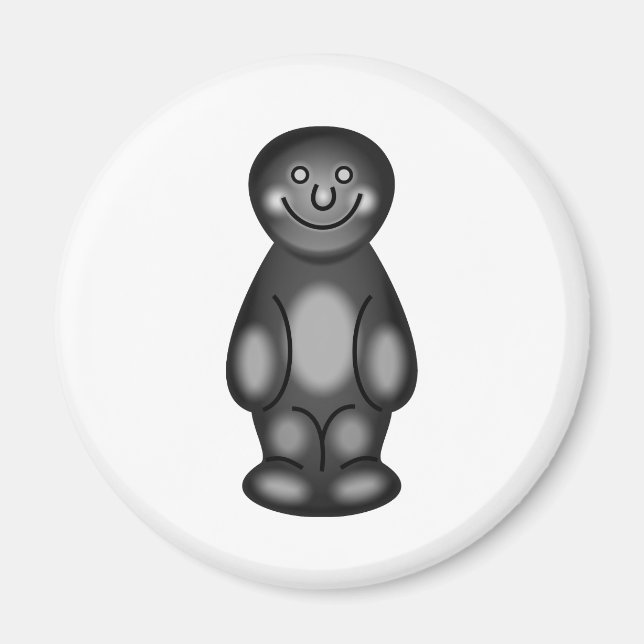 Black Jelly Baby Magnet (Framsidan)