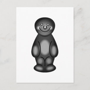 Black Jelly Baby Vykort