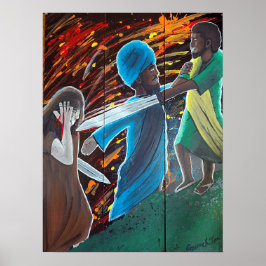 Black Jesus arresterad vid Gethsemane Poster