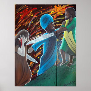 Black Jesus arresterad vid Gethsemane Poster