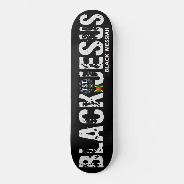 BLACK JESUS BLACK MESSIAH Skateboard (Framsida)