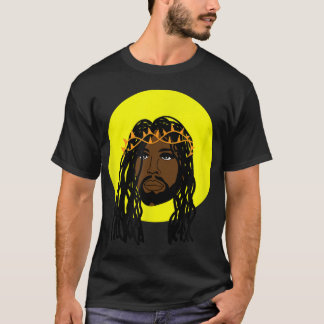Black Jesus Locs African American Religiösa T Shirt