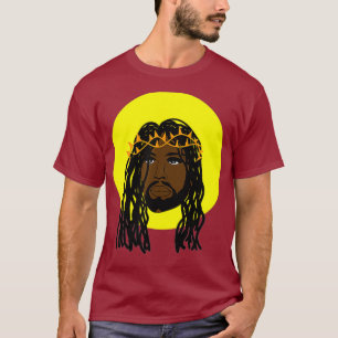 Black Jesus Locs African American Religiösa T Shirt