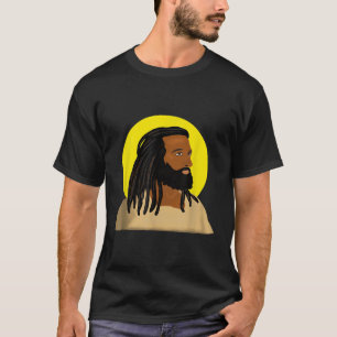 Black Jesus Locs African American Religiösa T Shirt