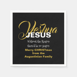 Black JESUS REASON SEASON Papper jul Pappersservett