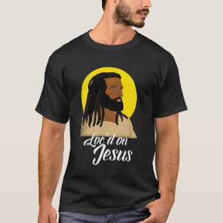 Black Jesus with Locs African Christian C T Shirt