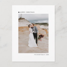 Black Julgran Modern God jul Photo Helg Vykort