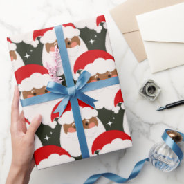 Black Jultomten Gnistra Aesthetic Julafton Grönt Presentpapper