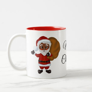 Black Jultomten God jul Mugg