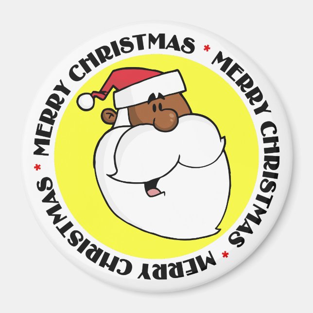 Black Jultomten Magnet (Framsidan)