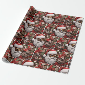 Black Jultomten Melanin jul 3D St Nick Presentpapper