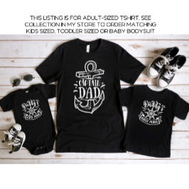 Black Kapten Pappa pappa och Me Fars dag T Shirt