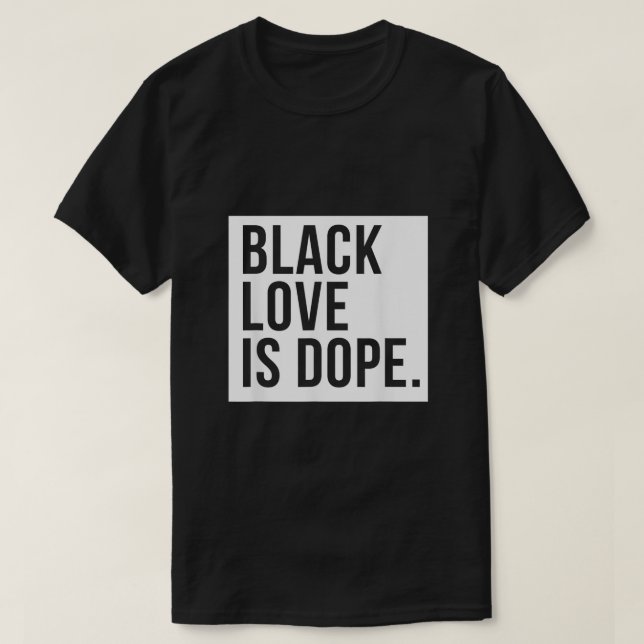 Black Kärlek är påve T Shirt (Design framsida)