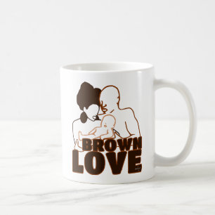 Black Kärlek Brown Kärlek Kaffemugg