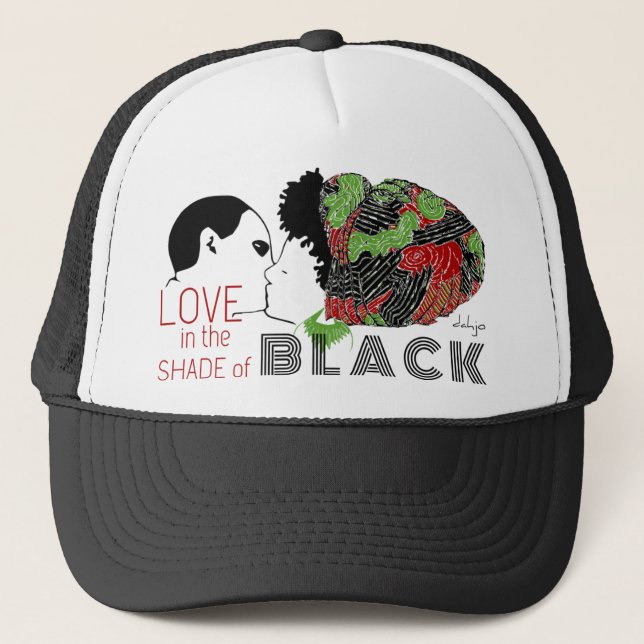 BLACK KÄRLEK i GRÖNT och RED Keps (Framsida)