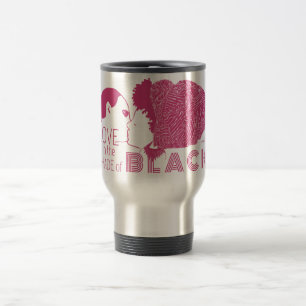 BLACK KÄRLEK i ROSA Resemugg