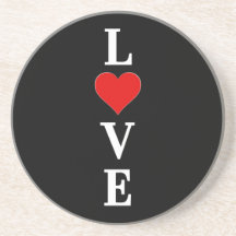 Black KÄRLEK Modern Tredny Black and White