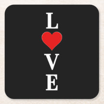 Black KÄRLEK Modern Tredny Black and White