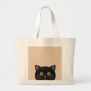 BLACK KATTNÖDHANDBAGS TOTES JUMBO TYGKASSE