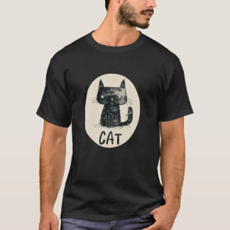 Black Kattunge för Cats and Pets Fläkt T Shirt