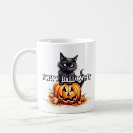 Black Kattunge | HAPPY HALLOWEEN Kaffemugg