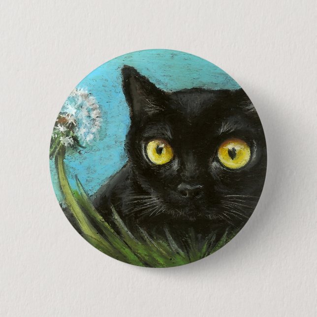 Black kattunge knapp (Framsida)