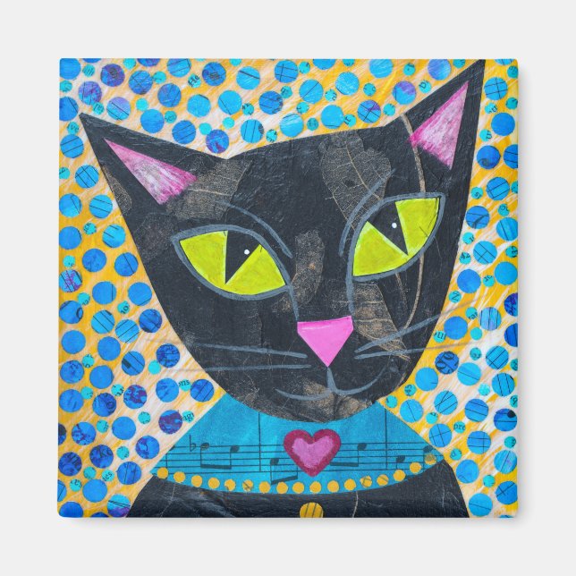 Black Kattunge Magnet (Framsidan)