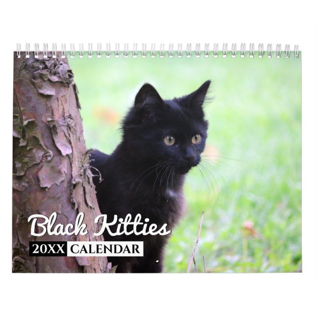 Black Kattunge Photo Wall Calendar Kalender (Omslag)