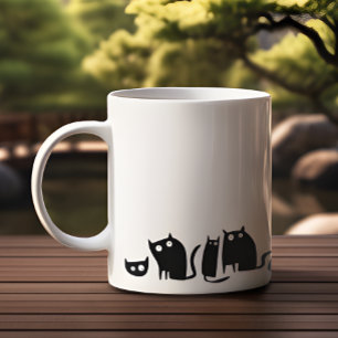 Black Kattunge Roligt Kaffemugg