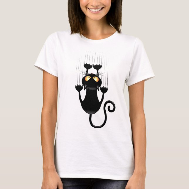 Black kattunge t shirt (Framsida)