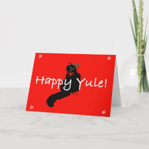 Black Kattunge Yule Card Helgkort