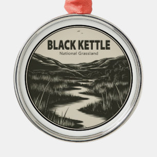 Black Kettle National Grassland Stream Julgransprydnad Metall
