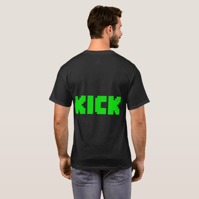 Black KICK Logotyp T-shirt (Hel baksida)