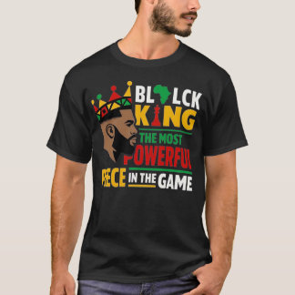 Black King Juneteenth African Dad Father's Day Men T Shirt