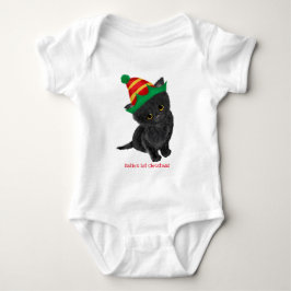 Black kitten baby, Julafton, personlig-kroppsdräkt T Shirt
