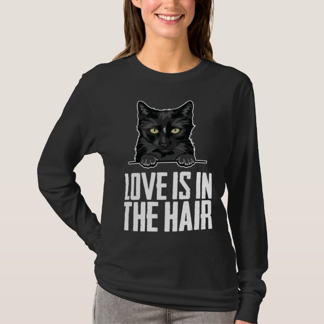 Black kitten  Black women  Black men T Shirt (Framsida)