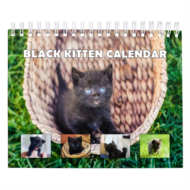 Black Kitten Kalender (Omslag)