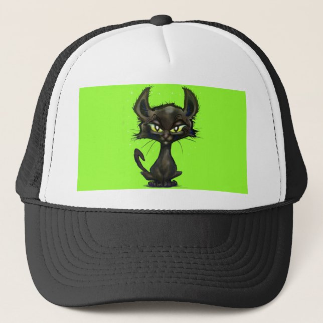 Black Kitten Truckerkeps (Framsida)