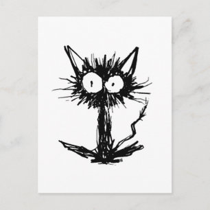 Black Kitten Vykort