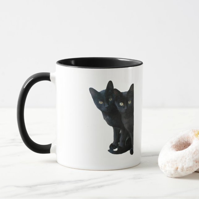 Black kittens mugg (Med munk)