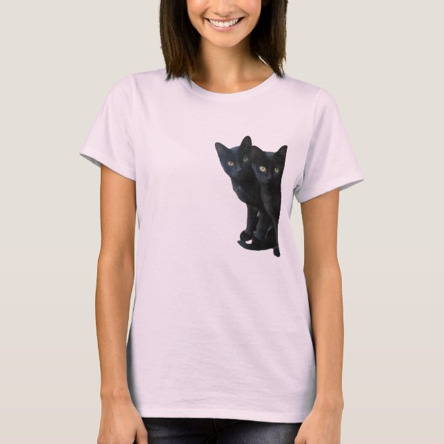 Black kittens t shirt (Framsida)