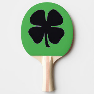 Black Klöver grönt ping pong paddle Pingisracket