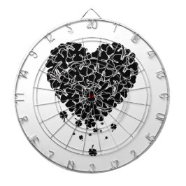 Black Klöver Heart Darttavla