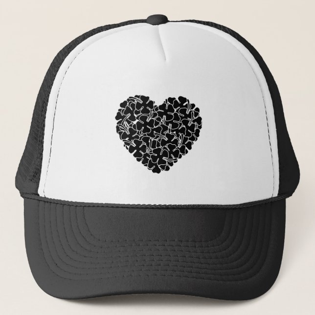 Black Klöver Heart Keps (Framsida)